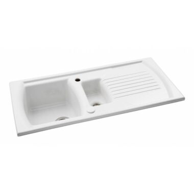 Abode Milford Ceramic 1.5 Bowl Sink - AW1043