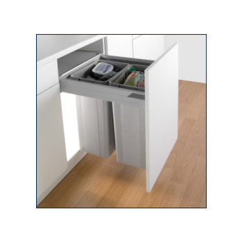 Wesco Pullboy Z Waste Bin for 500mm Cabinet 64 Ltr - 827.518.11G