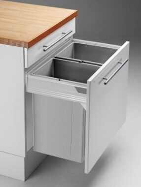 Wesco Pullboy Z Waste Bin for 600mm Cabinet 58 Ltr - 829613-11**